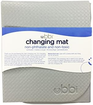 Ubbi Changing Mat, Soft and Comfortable, Easy to Clean and Carry on the go, Yoga-Mat Feel, Gray | Amazon (US)