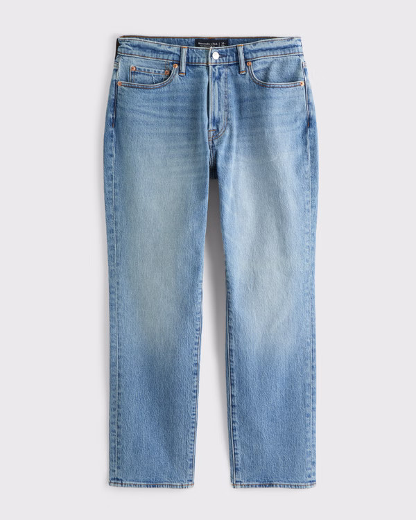 Men's Athletic Straight Jean | Men's Bottoms | Abercrombie.com | Abercrombie & Fitch (US)