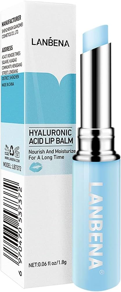 LANBENA Hyaluronic Acid Lip Balm Moisturizing Lips Reduce Fine Lines Relieve Dryness Long-Lasting... | Amazon (US)