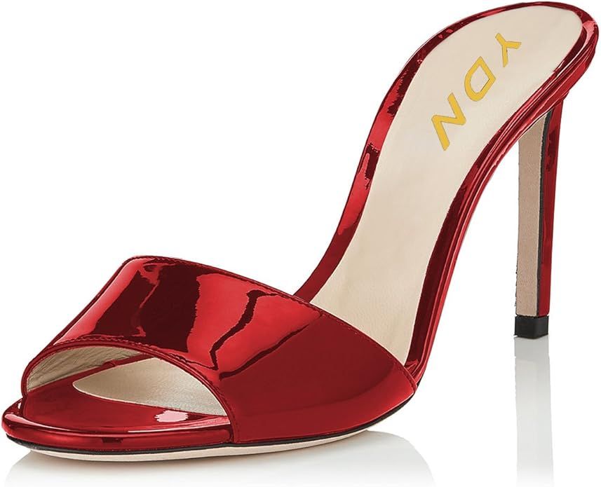 YDN Women's Comfy Kitten Low&High Heel Mules Slip on Clog Sandals Open Toe Dress Pumps Slide Shoe... | Amazon (US)