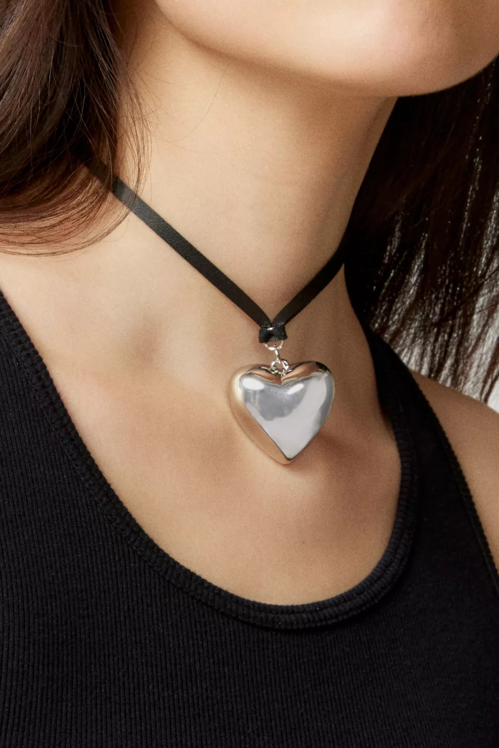 Valentina Corded Heart Necklace | Urban Outfitters (US and RoW)