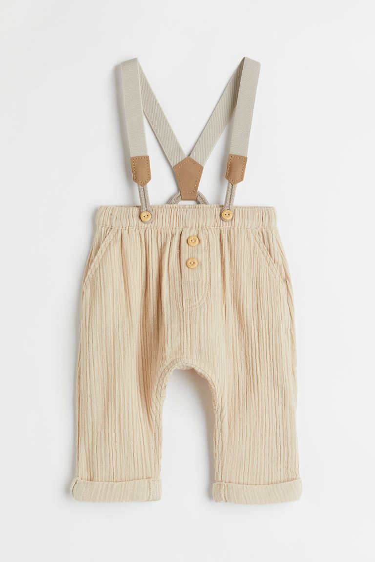 Cotton Pants with Suspenders | H&M (US + CA)