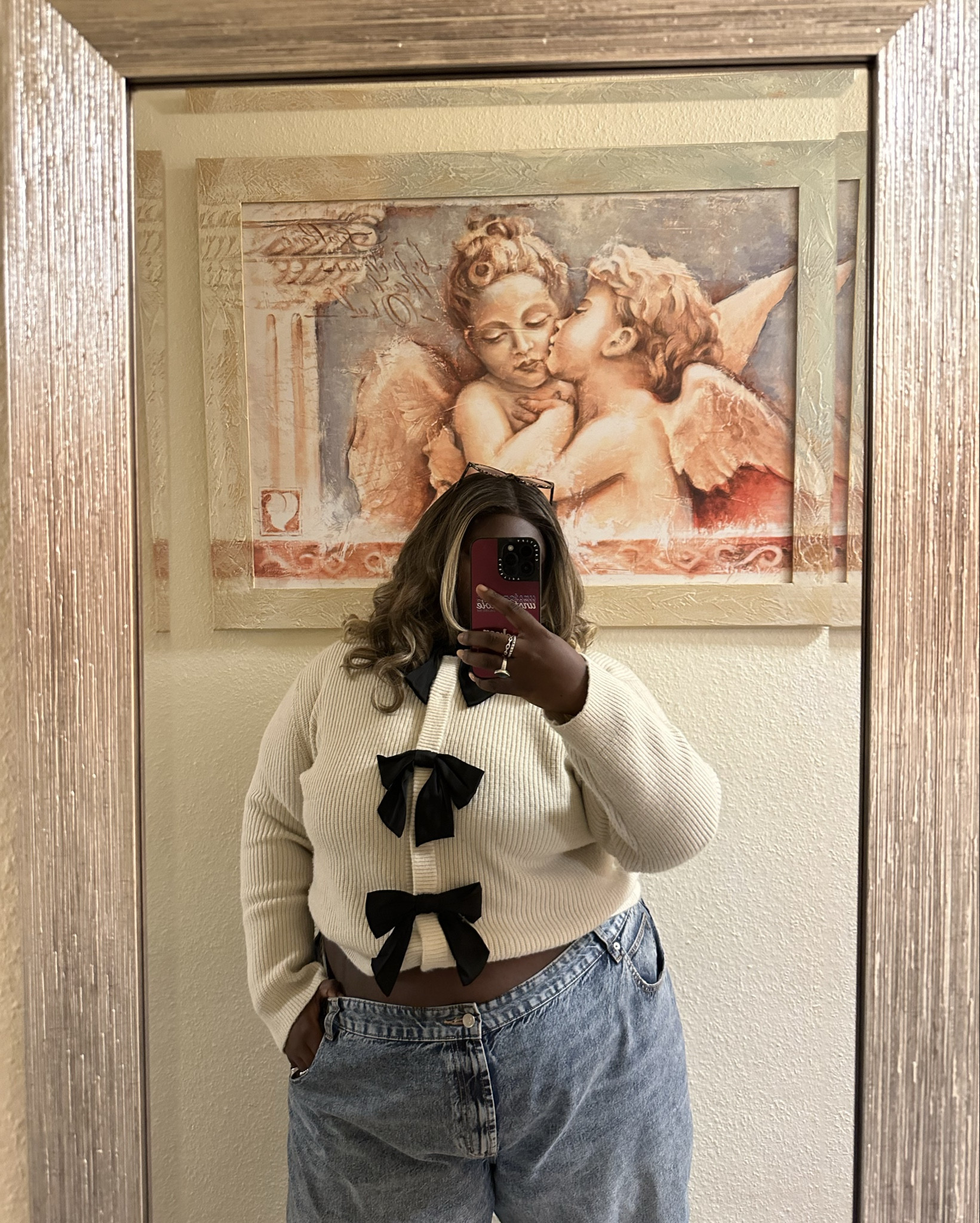 My Go to cozy study Look🤓😍 Sadly the exact top was sold out but they had an great alternative but just with two bows. (I got the biggest size) 

#LTKstyletip #LTKplussize #LTKCyberWeek