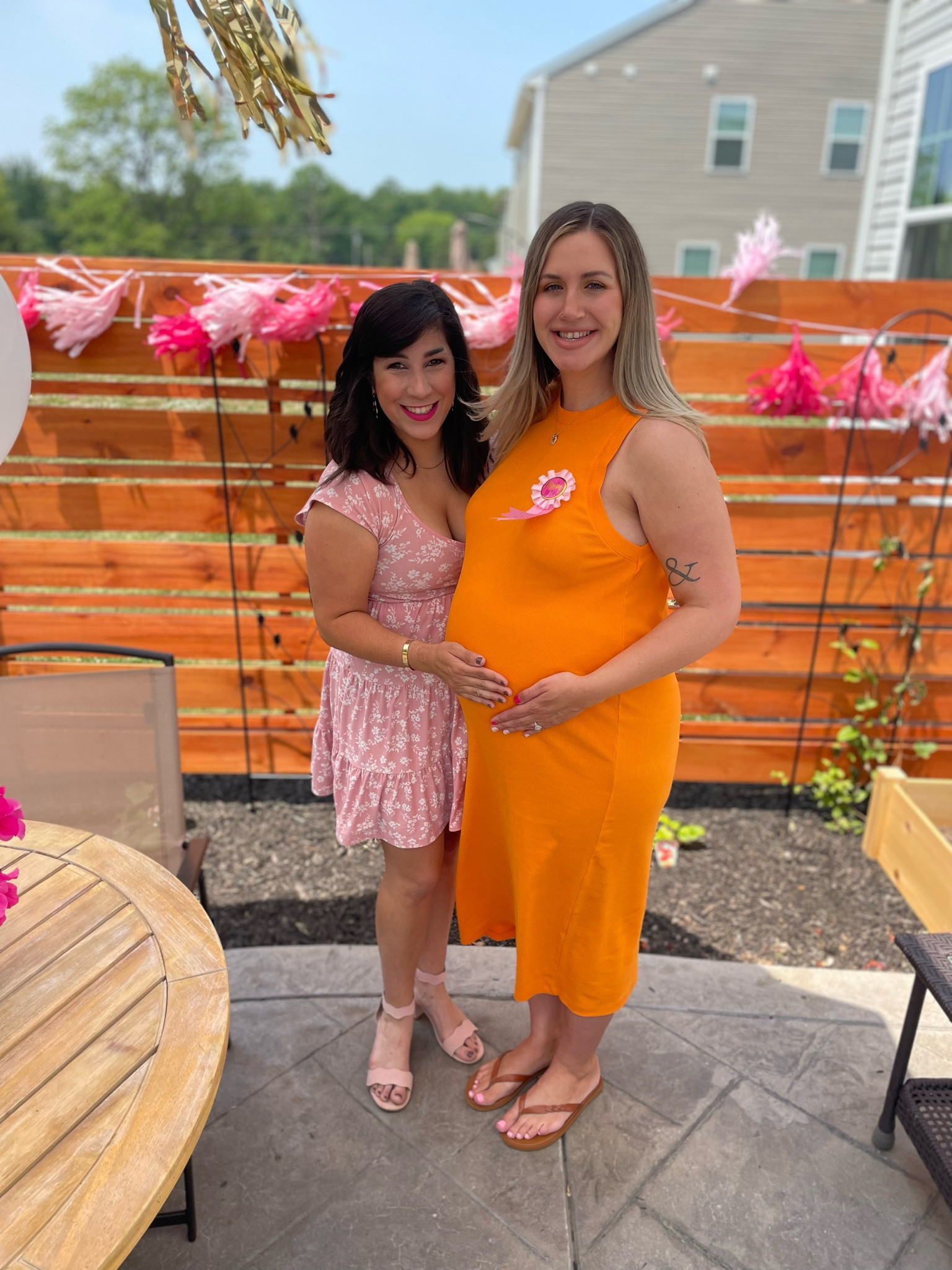Realized I never got to share our baby shower (one of; we had two) because everything happened with Chloe the next day. 😅 Our sweet friends hosted a co-ed, open house, casual shower for us and it was GREAT! 🫶🏻 I can’t believe I didn’t wear pink, but this orange dress from Marshall’s was calling my name! Linked some similar dresses since I can’t link this one! 🧡

#babyshower #orangedress #mididress #summerdress #babyshowerdress

#LTKfamily #LTKbump #LTKstyletip