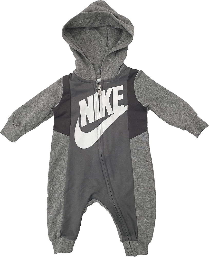 Nike Baby Boy Full Zip Long Sleeve Hooded Coverall | Amazon (US)