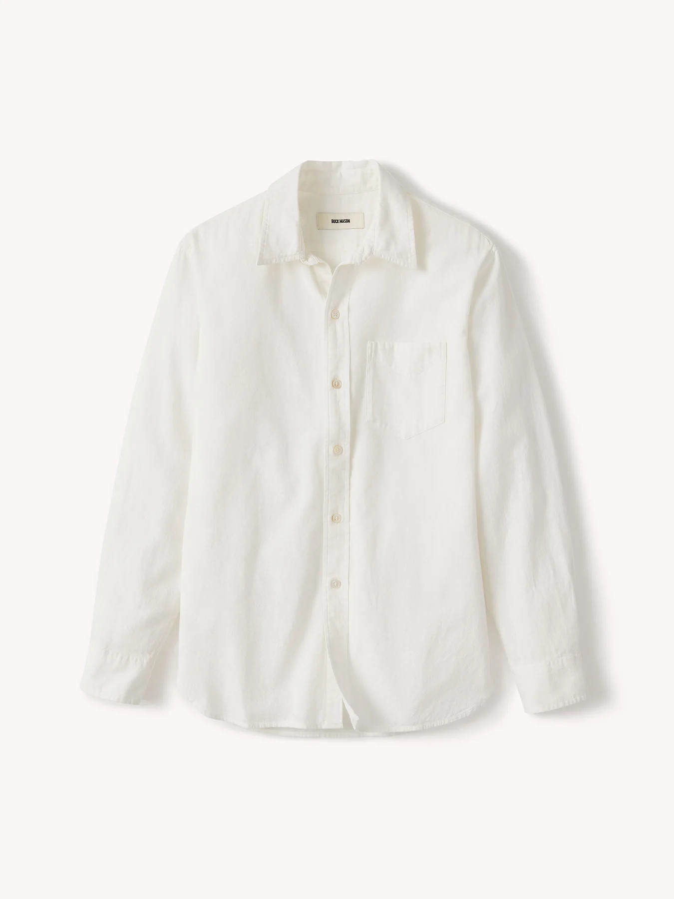 Natural Mainstay Cotton Linen Shirt | Buck Mason | Buck Mason