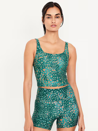 Light Support PowerSoft Longline Sports Bra | Old Navy (US)