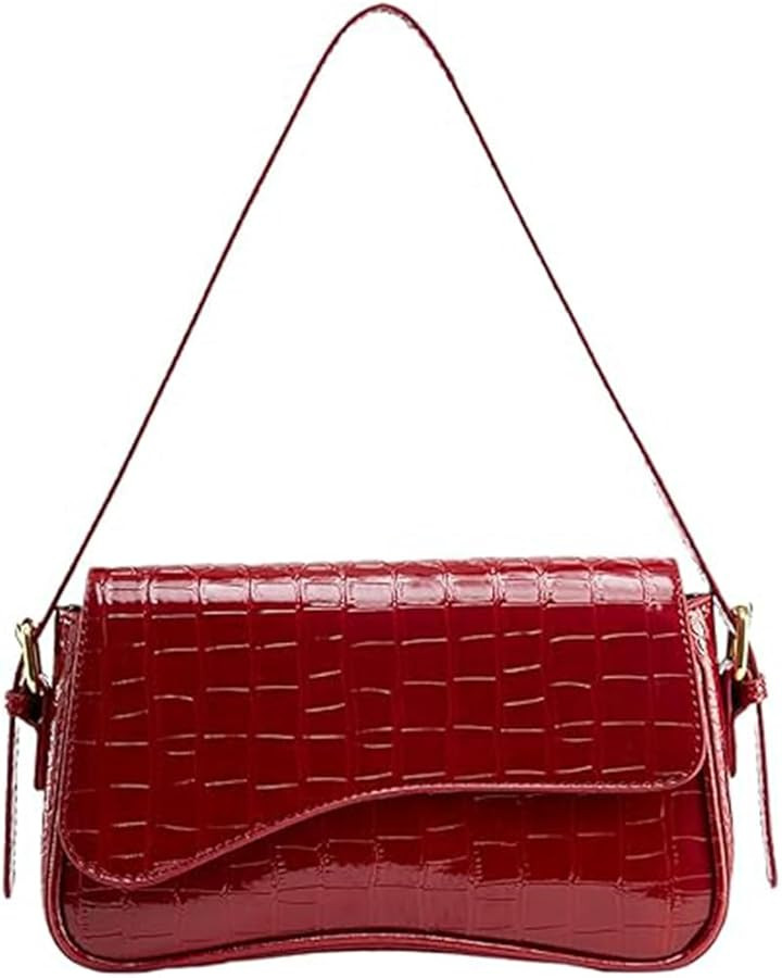 Y2K Shoulder Bag PU Leather Hobo Bags for Women, Small Cute Clutch Purses Going Out Top Handle Pu... | Amazon (US)