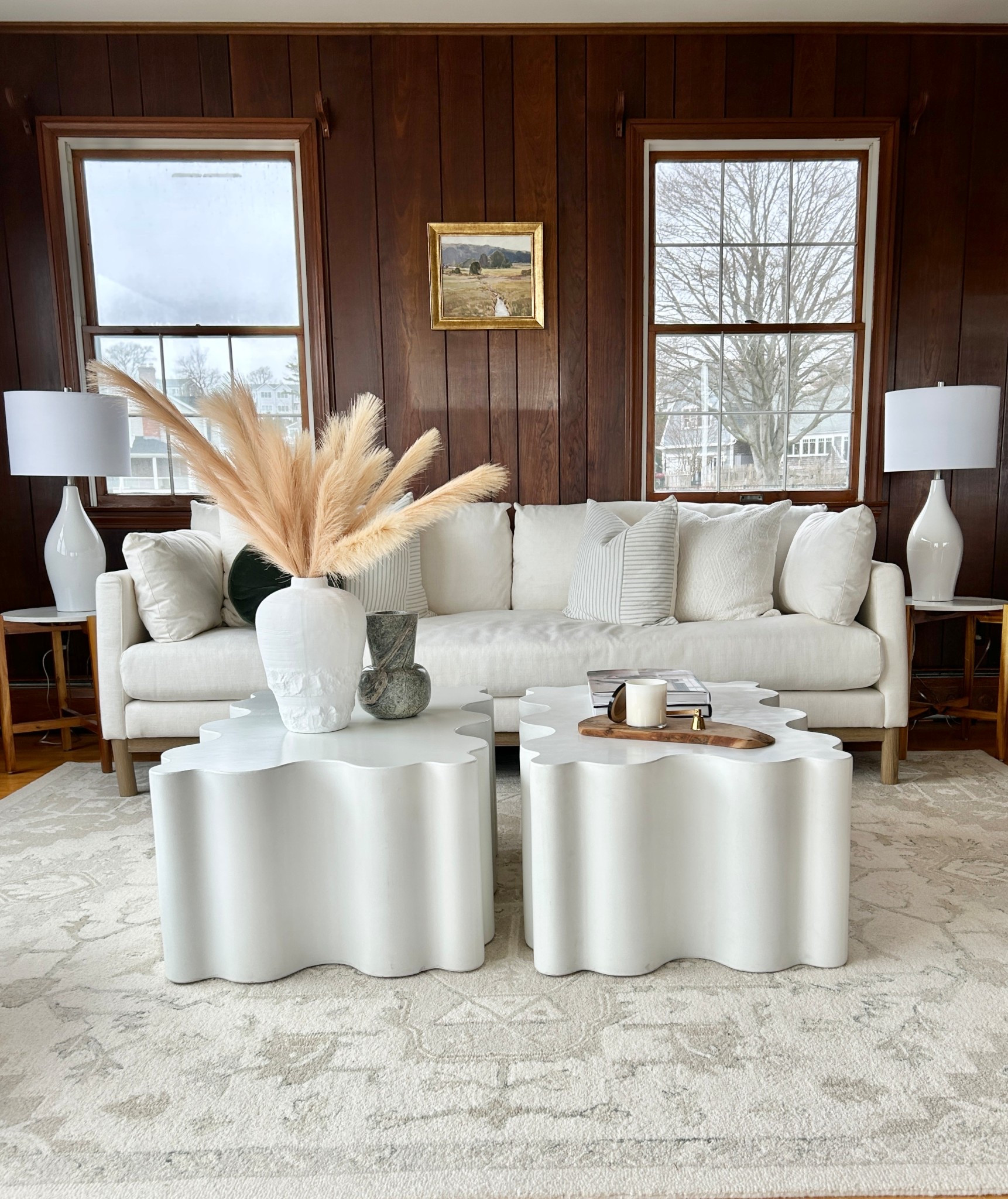 Serene coastal cottage with statement coffee tables. 

#livingroom #coastalstyle 

#LTKHome
