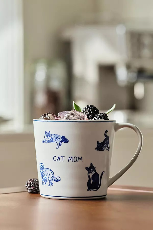 Molly Hatch Stoneware Dog and Cat Mom Mug | Anthropologie (US)