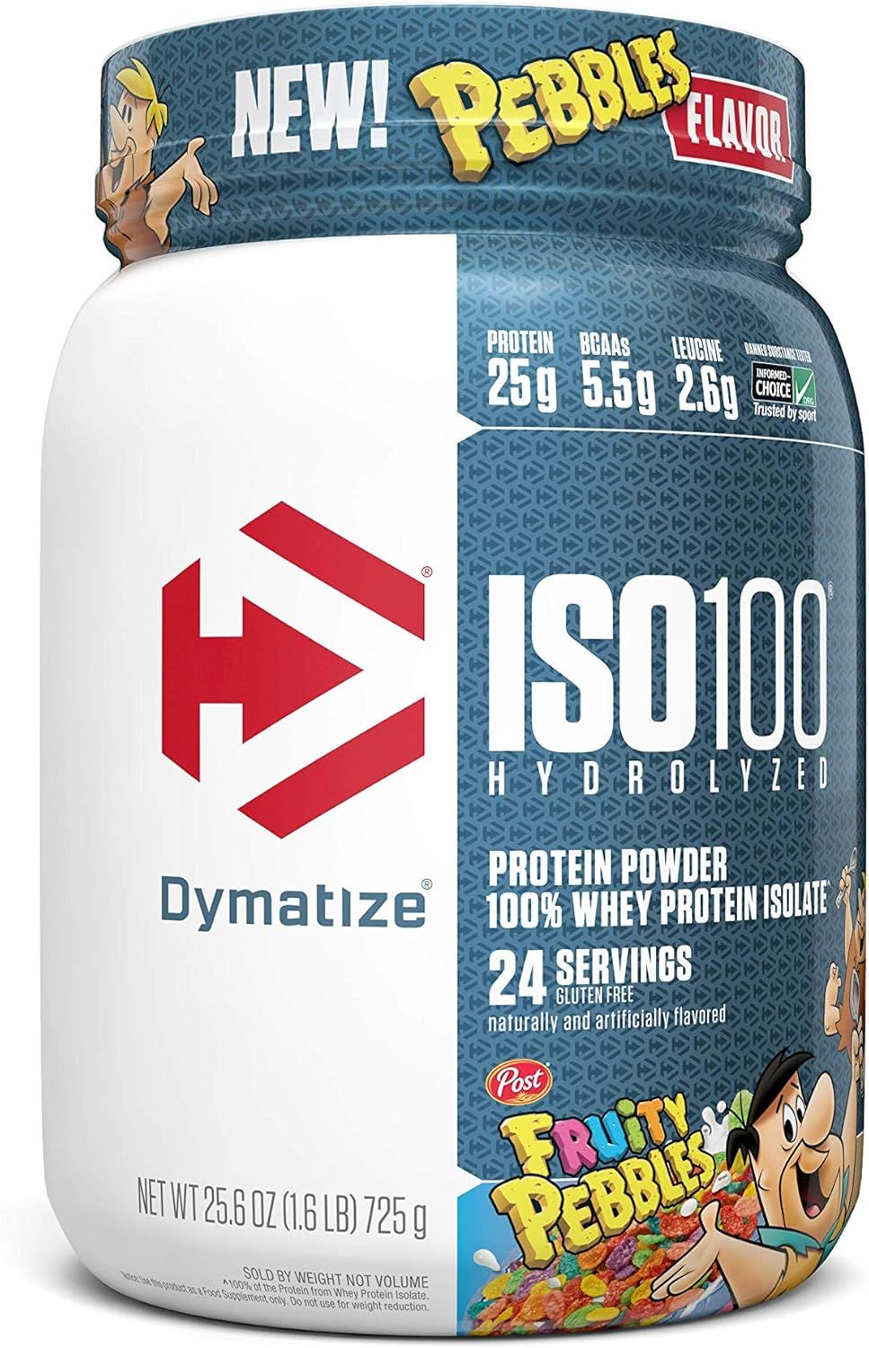 Dymatize ISO100 Hydrolyzed Protein Powder, 100% Whey Isolate Protein, 25g of Protein, 5.5g BCAAs,... | Amazon (US)