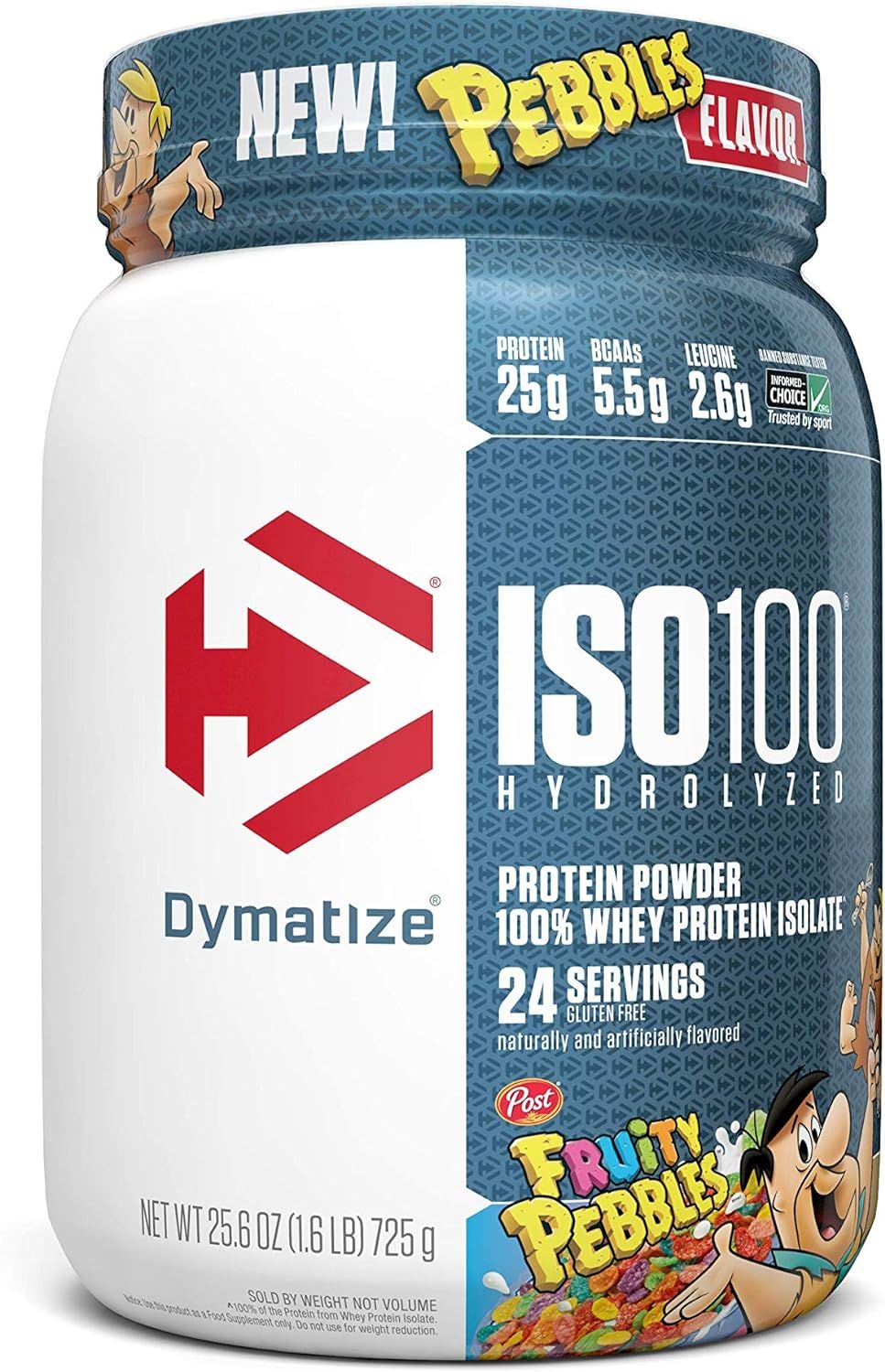 Dymatize ISO100 Hydrolyzed Protein Powder, 100% Whey Isolate Protein, 25g of Protein, 5.5g BCAAs,... | Amazon (US)