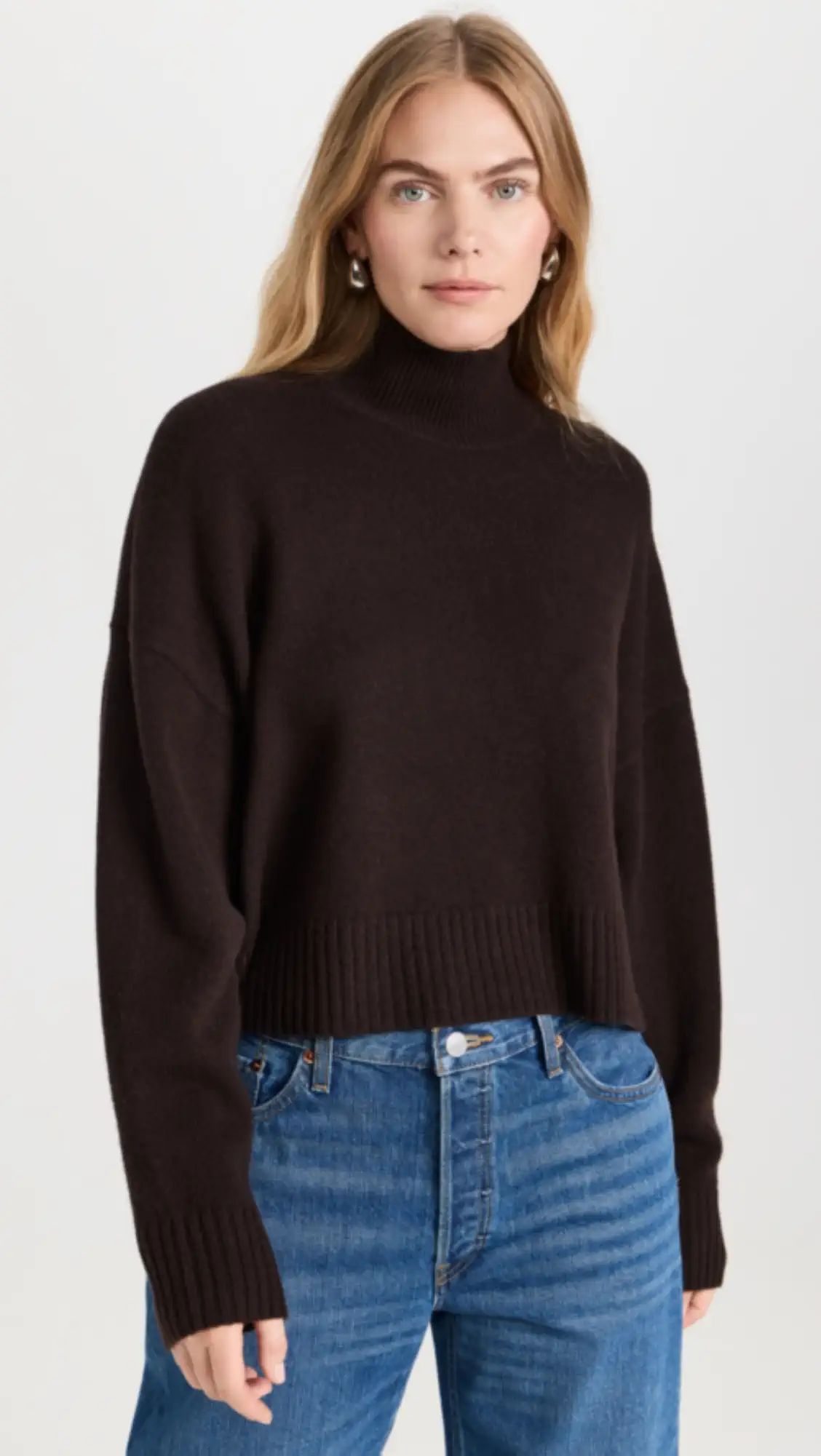 Theory Cropped Turtleneck Cashmere Sweater | Shopbop | Shopbop
