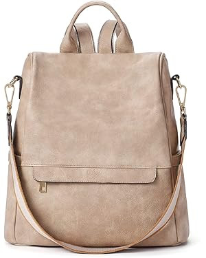 CLUCI Womens Backpack Purse Leather Anti-theft Large Fashion Designer Travel Bag Ladies Shoulder ... | Amazon (US)