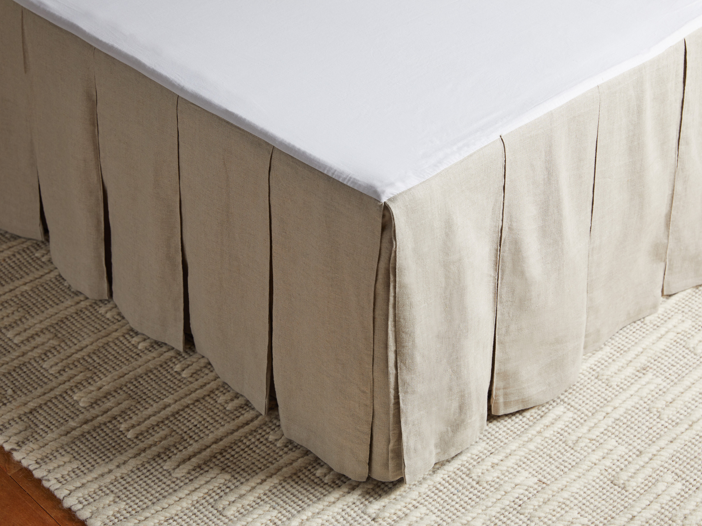 Box Pleat Linen Bed Skirt | Parachute