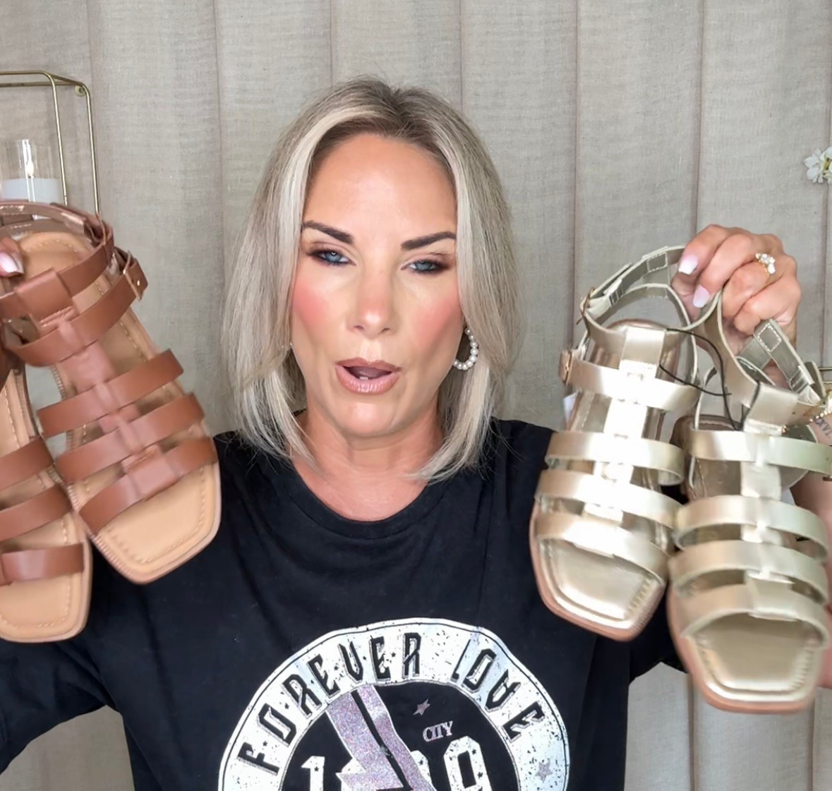 Gladiator sandals in tan and gold!!🤎💛

#LTKsummer