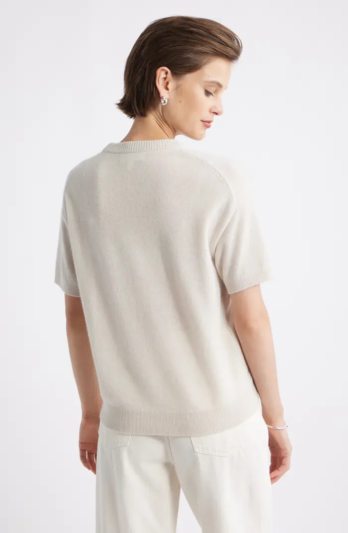 Nordstrom Short Sleeve Cashmere Sweater | Nordstrom | Nordstrom