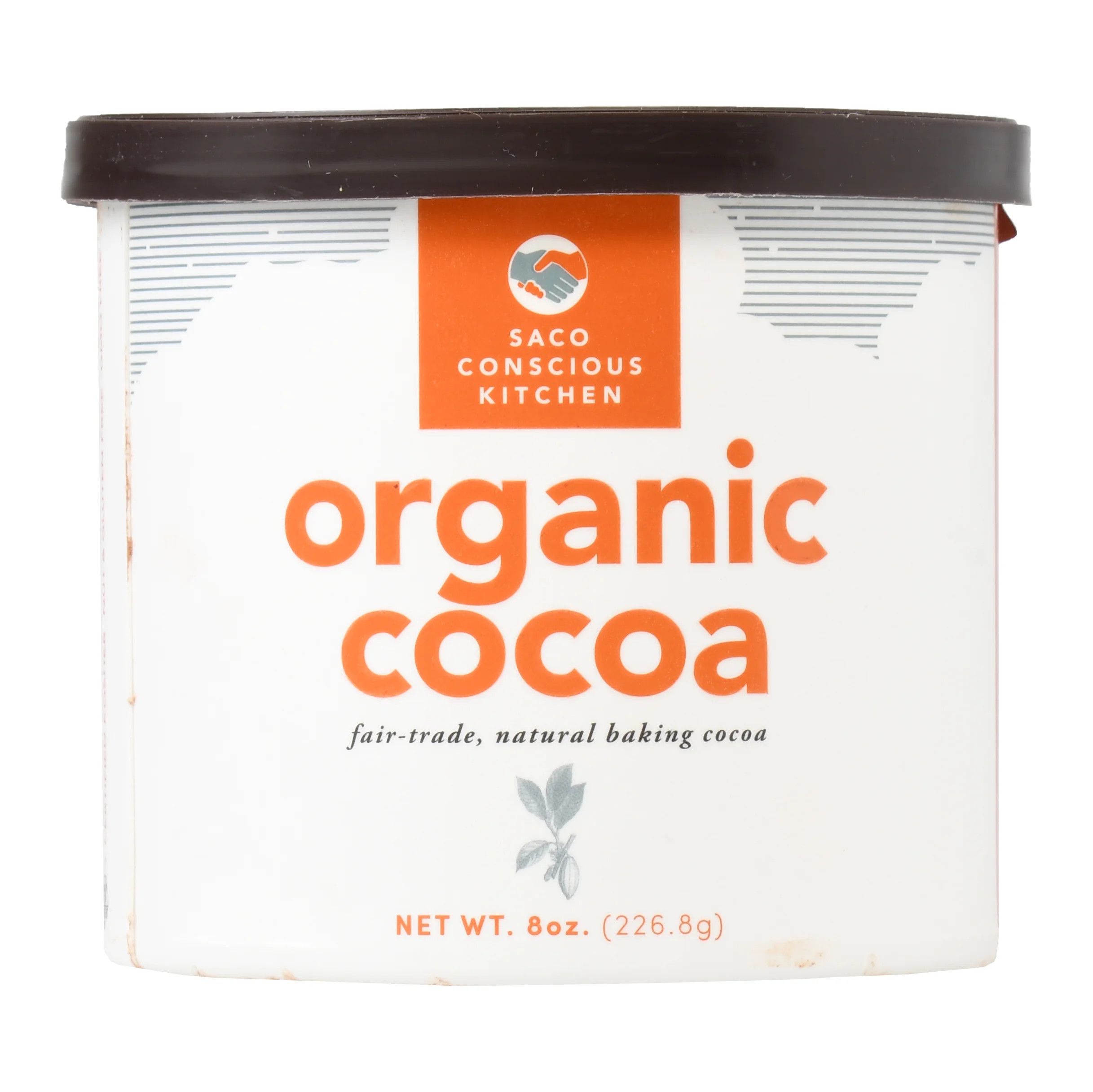 Saco Conscious Kitchen Organic Cocoa Powder, 8 oz Tub, Gluten-Free, Peanut-Free and Tree Nut-Free | Walmart (US)