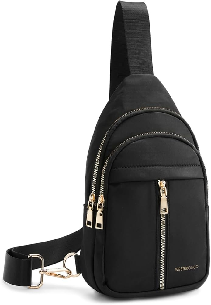 WESTBRONCO Sling Bag for Women Small Nylon Fanny Pack Lightweight Large-capacity Crossbody Bags (... | Amazon (US)