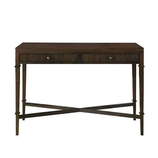 Martha Stewart Kenna Brown Fluted 2-drawer Storage Console Table - Bed Bath & Beyond - 39218598 | Bed Bath & Beyond