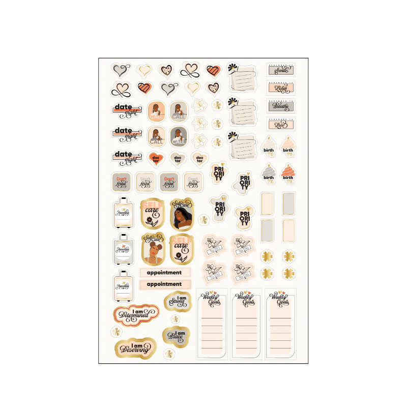 Essential Planner Sticker Sheets - 5 Pack | Be Rooted