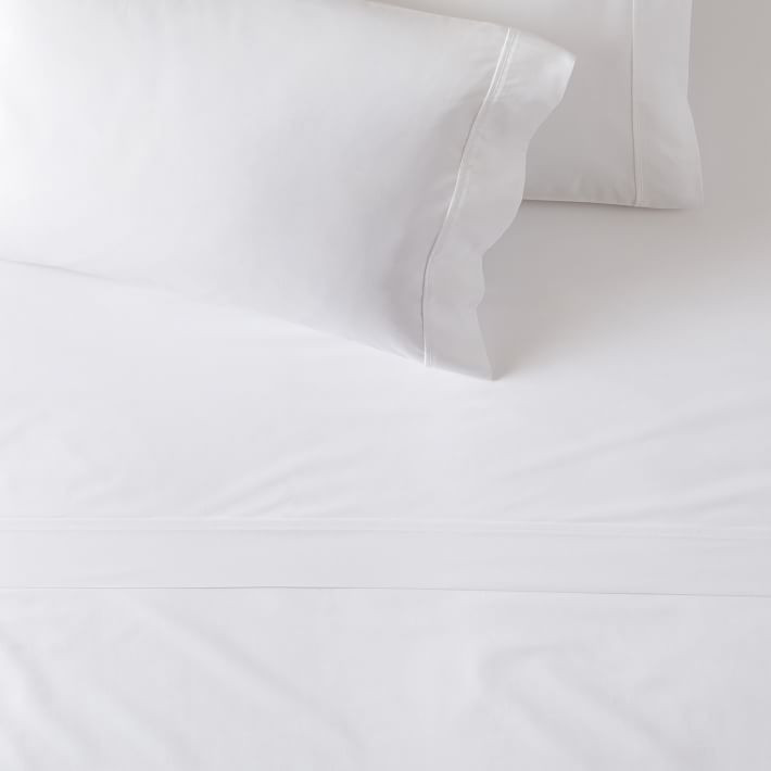 400-Thread-Count Sateen Wide Hem Sheet Set | West Elm CA