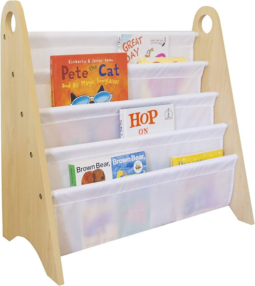 Wildkin Kids Modern Sling Bookshelf for Boys and Girls, Wooden Design Features Two Top Handles an... | Amazon (US)