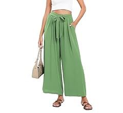 Kocowoo Wide Leg Dress Pants for Women High Waisted Palazzo Pants Casual Lounge Beach Trousers wi... | Amazon (US)