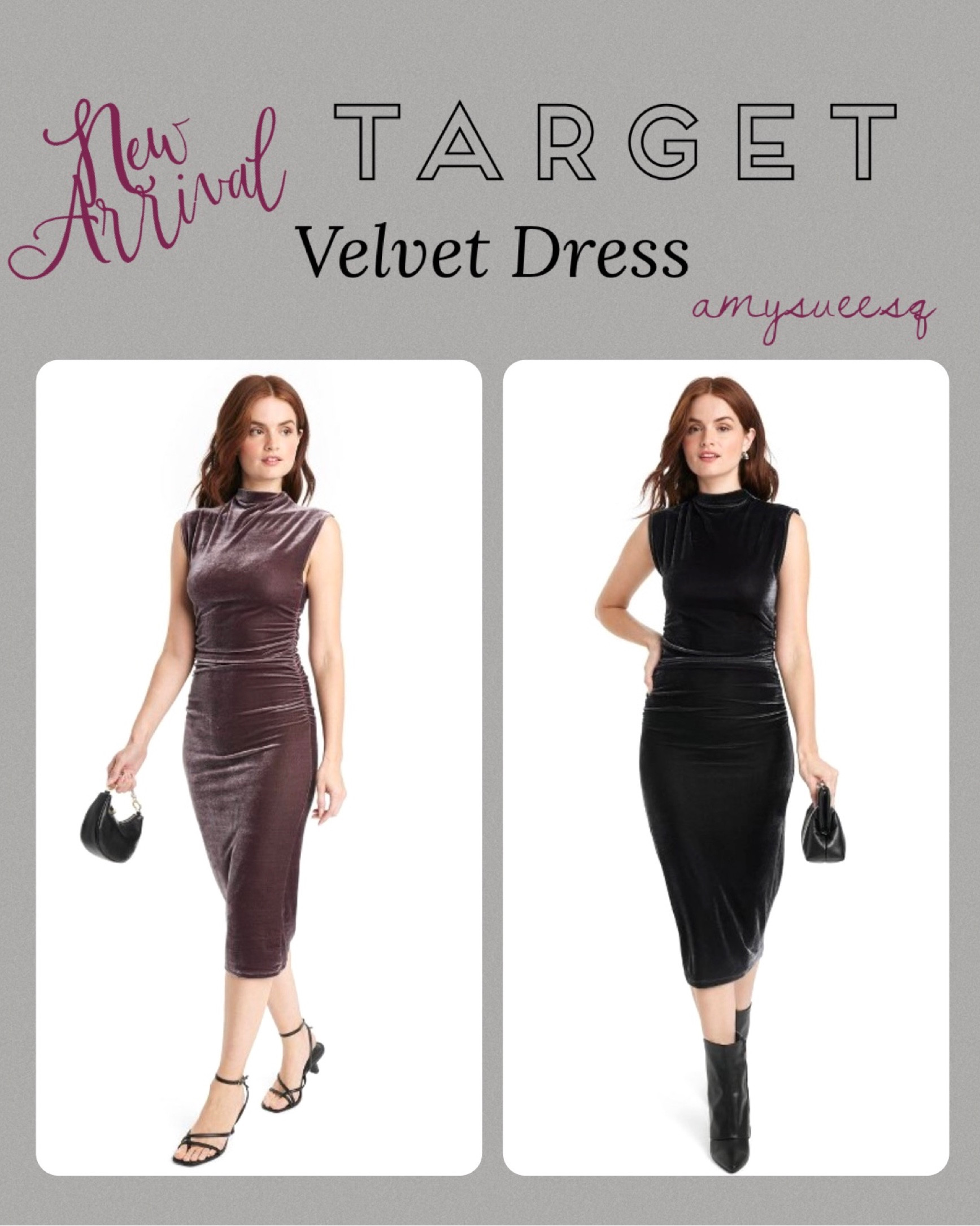 Loving these amazing ruched velvet midi dresses!  Just bought the brown one and it is so stretchy and comfortable!

#LTKworkwear #LTKHoliday #LTKSeasonal