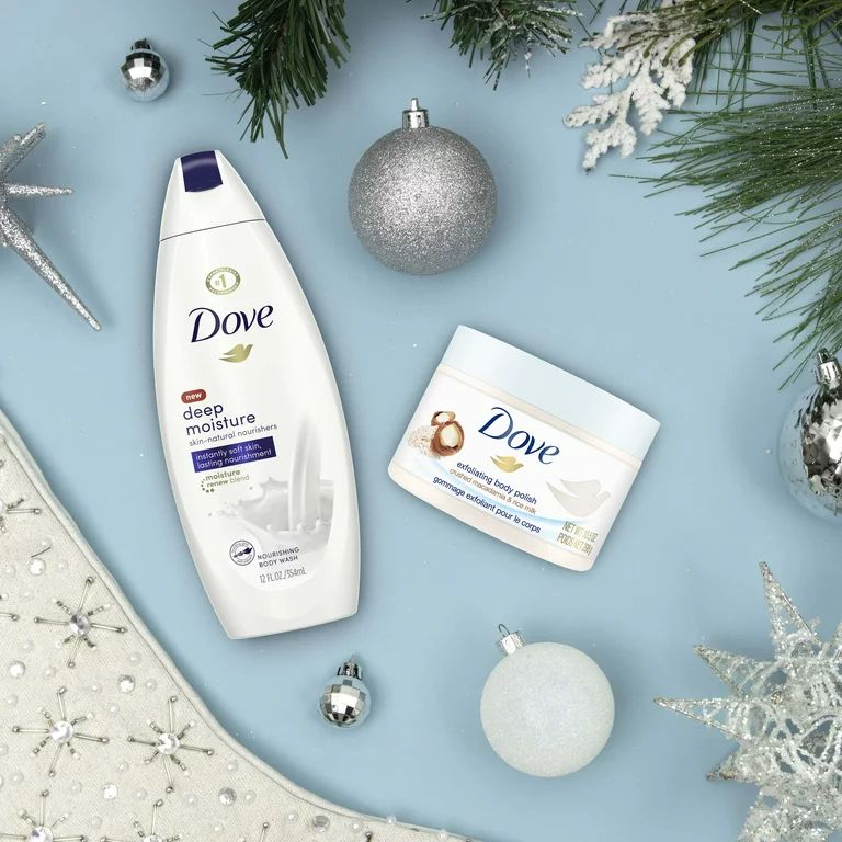 ($12 Value) Dove Nourishing Beauty Holiday Gift Set (Body Wash, Body Polish, Pouf) 3 Ct - Walmart... | Walmart (US)