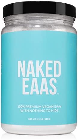 Naked EAAs Amino Acids Powder - 50 Servings - Vegan Unflavored Essential Amino Acids 500 Grams - ... | Amazon (US)