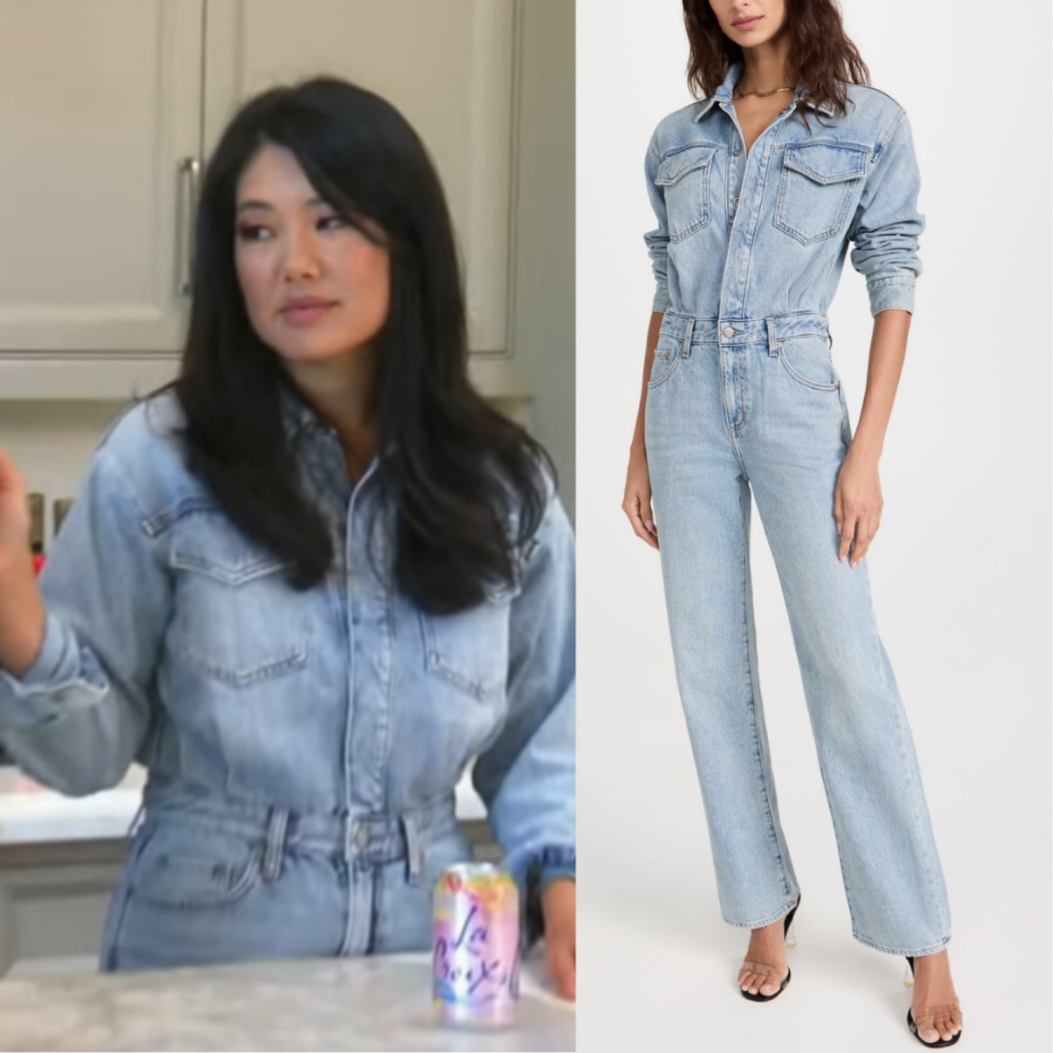 Crystal Kung Minkoff’s Denim Jumpsuit