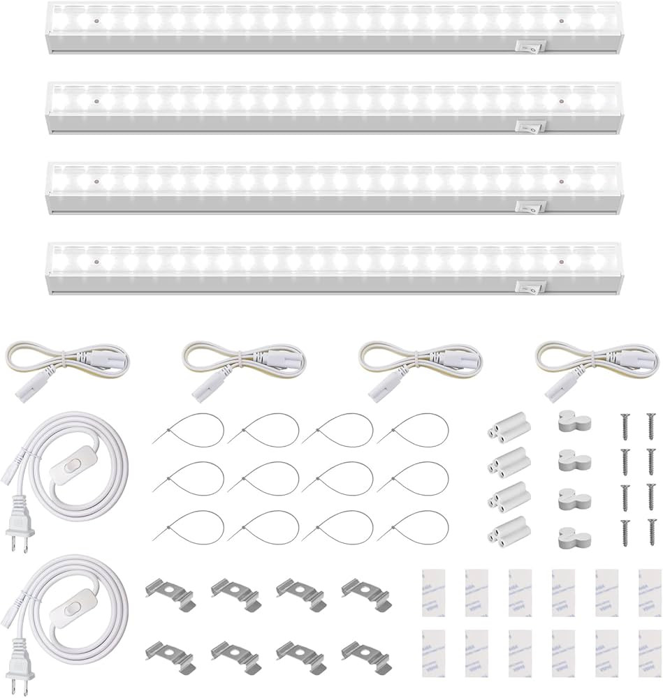 Barrina Grow Lights for Indoor Plants, 5000K White Full Spectrum Grow Light, 1ft Plant Growing La... | Amazon (US)