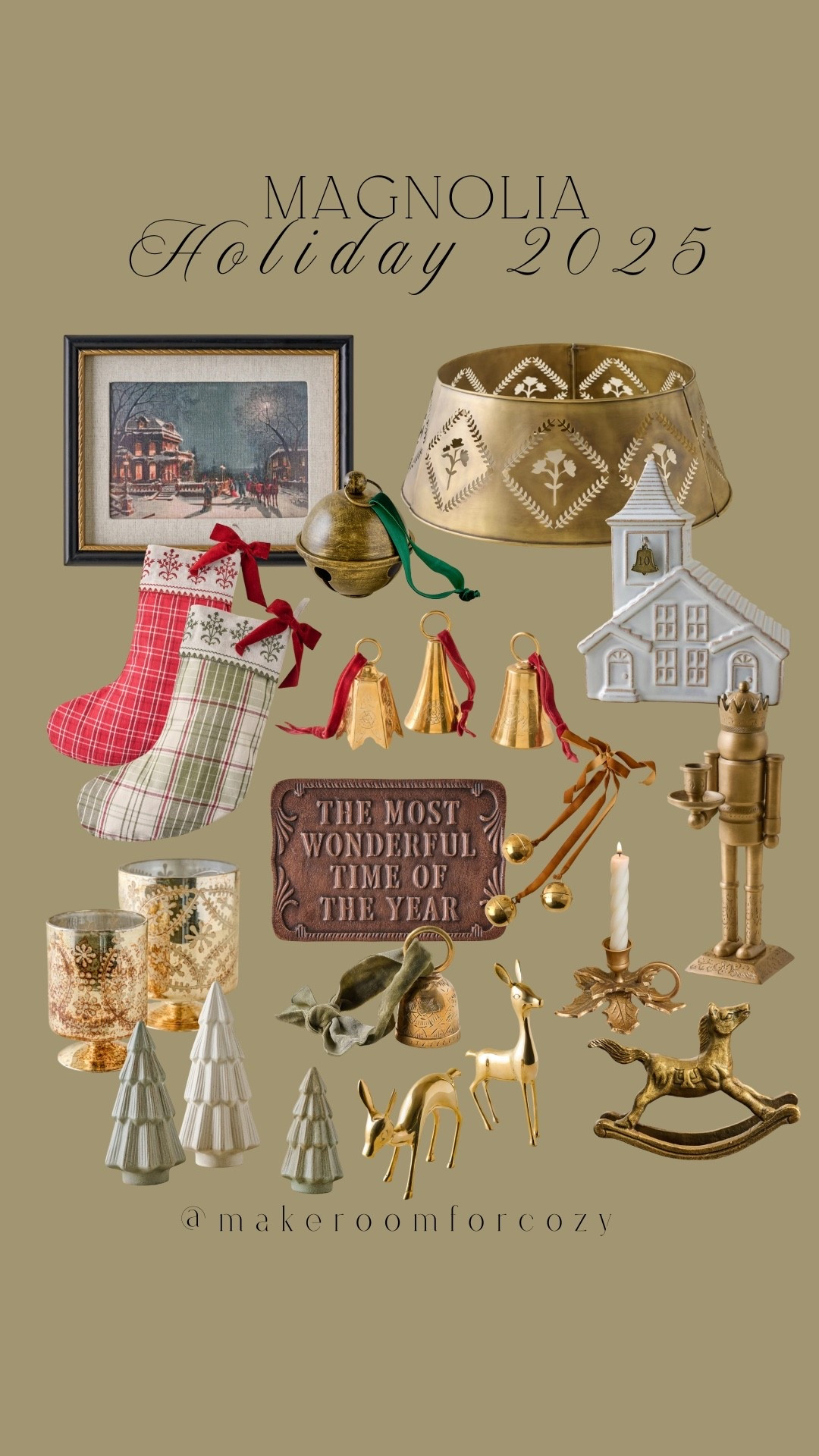 The holiday 2025 collection!

Christmas decor antique style bells artwork candle brass details 

#LTKHome #LTKSeasonal