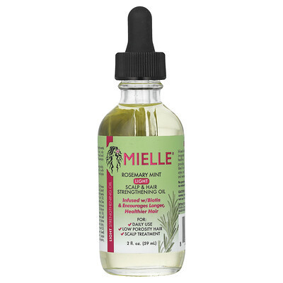 Mielle, Light Scalp & Hair Strengthening Oil, Rosemary Mint, 2 fl oz (59 ml) | iHerb