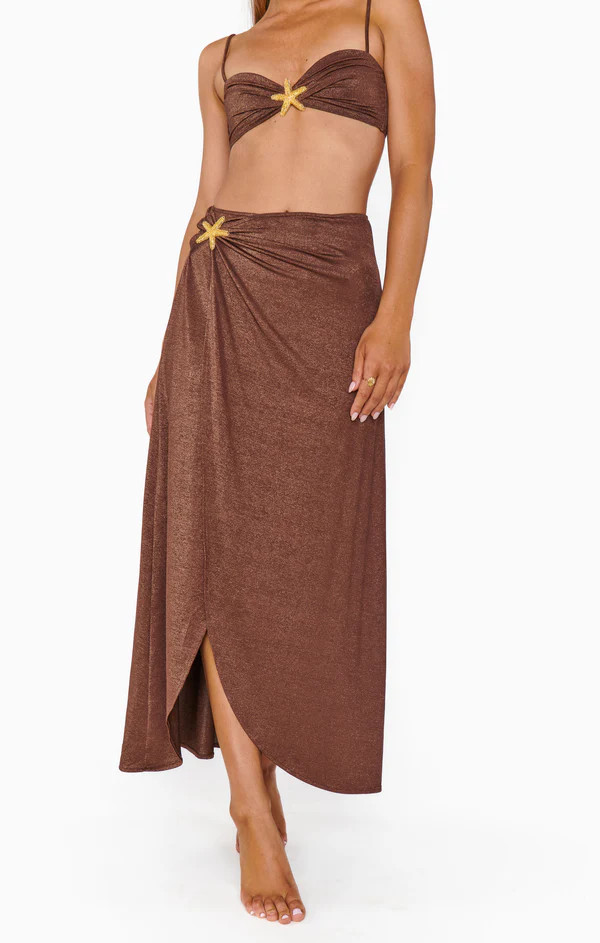 Cyprus Sarong ~ Cinnamon Shimmer with Starfish | Show Me Your Mumu