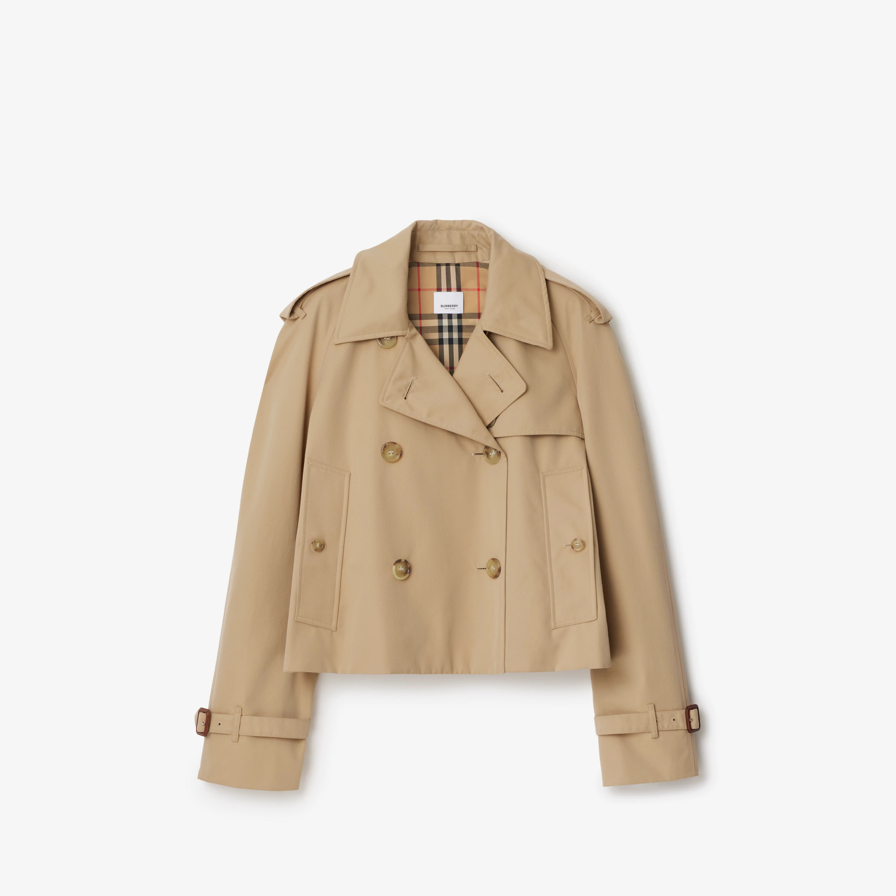 Cropped Gabardine Trench Jacket | Burberry (US)