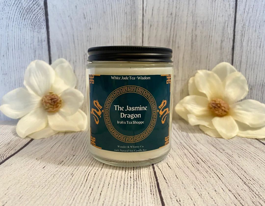 The Jasmine Dragon Tea Shoppe - Anime Inspired Candle, 8oz soy wax | Etsy (US)