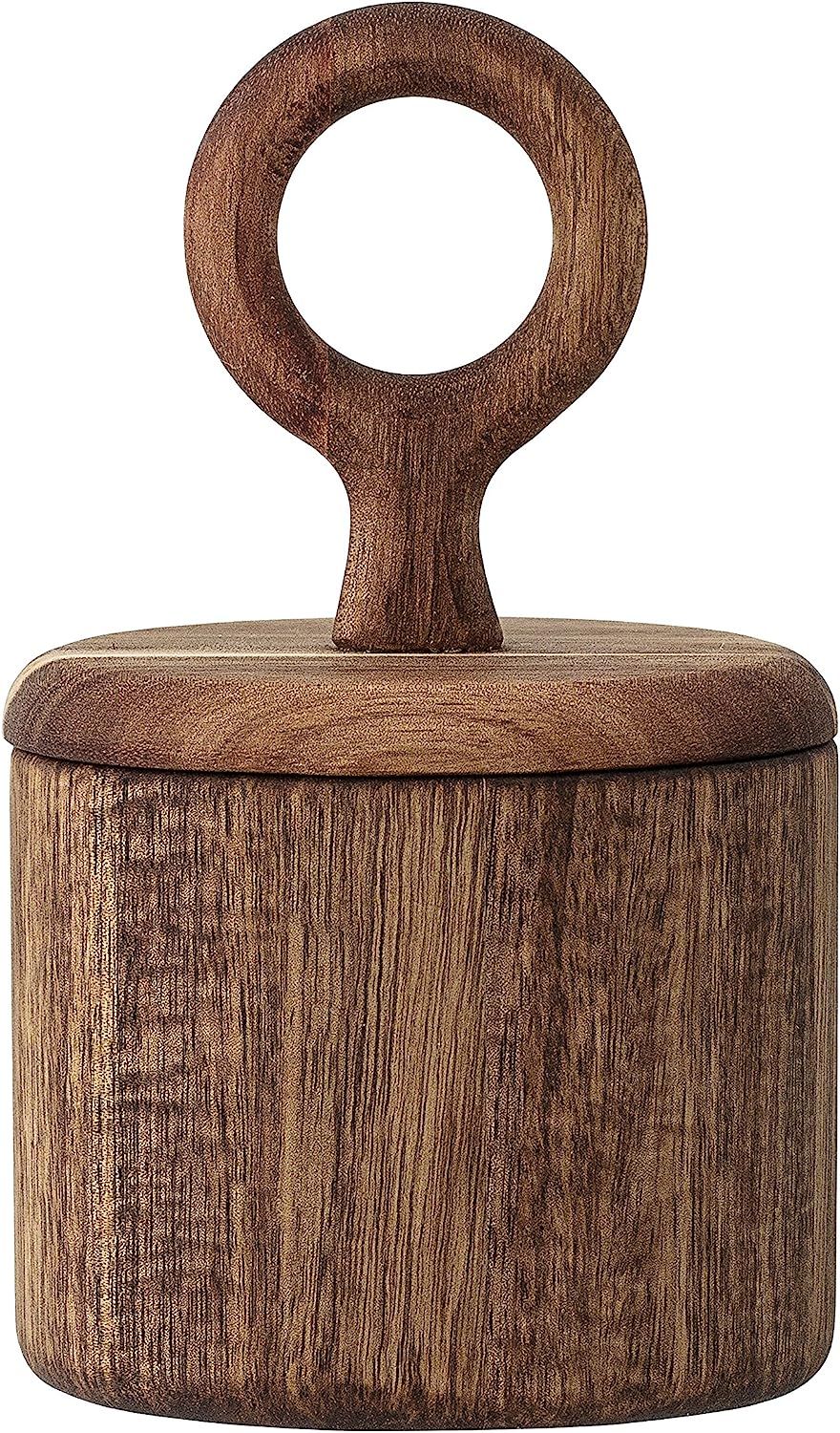 Bloomingville Acacia Wood Jar with Lid, 3-1/2"Rnd x 6"H, Brown | Amazon (US)