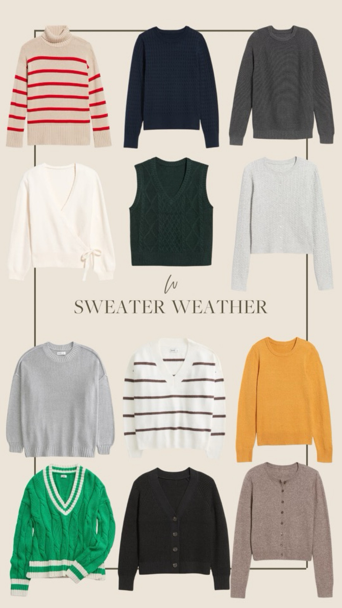 Sweater Weather is just about here! I received so many questions on my sweater that I was wearing yesterday in stories and my reel. It’s a recent Old Navy purchase and I love it! I grabbed a few more sweaters for fall from these favorites and I can’t wait to style them! All very affordable! 

#LTKStyleTip #LTKSeasonal #LTKFindsUnder50