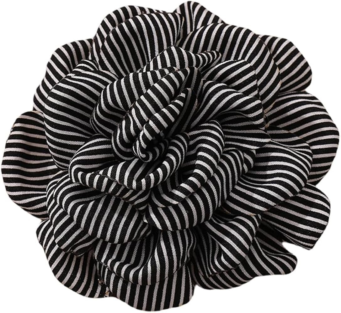 Large Rose Flower Brooch Pins for Women Dainty floral hair clip and Brooch Wedding Party Dance Ba... | Amazon (US)