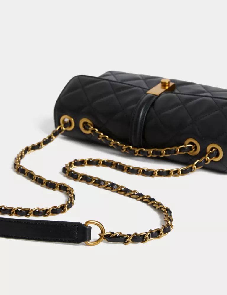 Quilted Chain Strap Cross Body Shoulder Bag | Marks & Spencer (UK)
