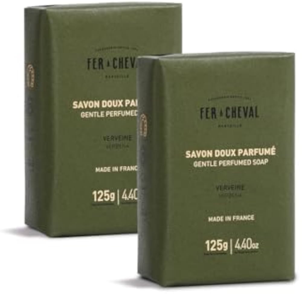 Fer \u00e0 Cheval Gentle Perfumed Soap 2-Pack \u2013 Verbena \u2013 125 g / 4.4 oz Each \u2013 Re... | Amazon (US)