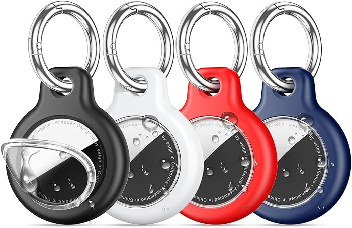 Amazon.com: 4 Pack IPX8 Waterproof Airtag Holder airtag Keychain for Apple AirTags with Air Tag K... | Amazon (US)