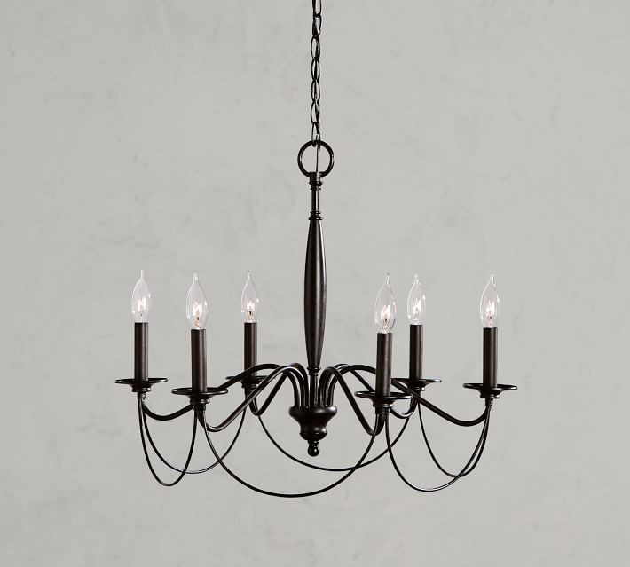 Graham Iron Chandelier | Pottery Barn (US)