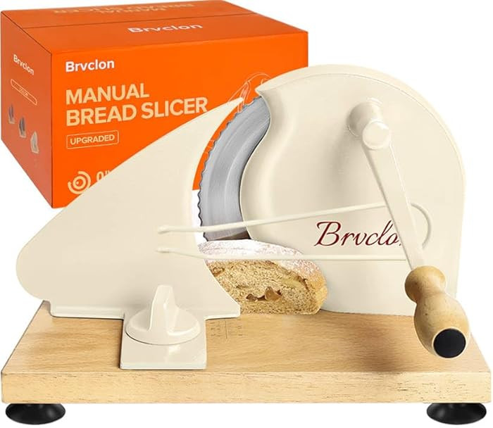 Manual Bread Slicer for Homemade Sourdough Bread, Adjustable Thickness&Evenly Slicing, Hand Crank... | Amazon (US)