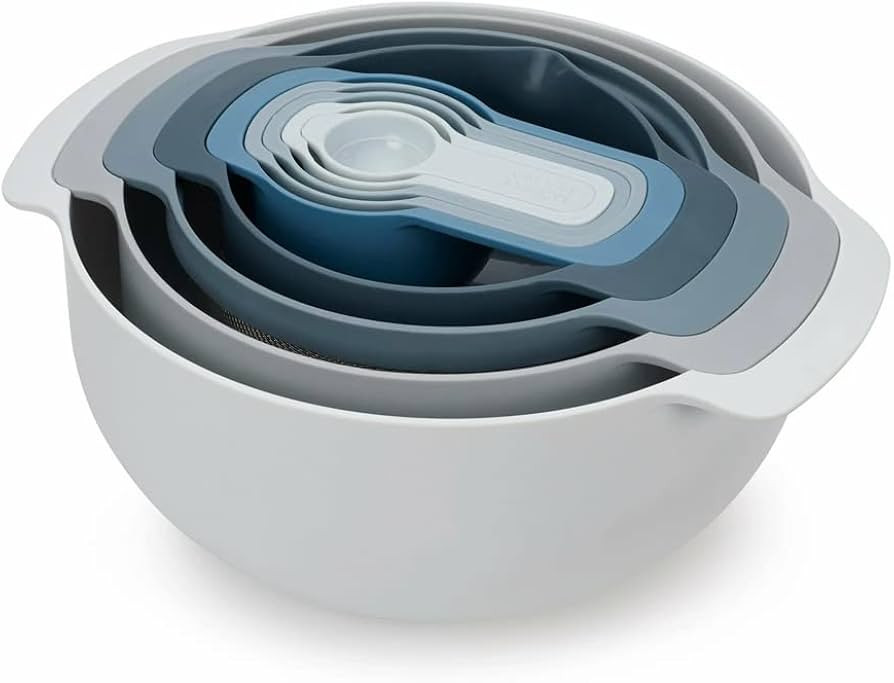 Amazon.com: Joseph Joseph Nest 9 Piece Compact Food Preparation Set with Mixing Bowls, Measuring ... | Amazon (US)