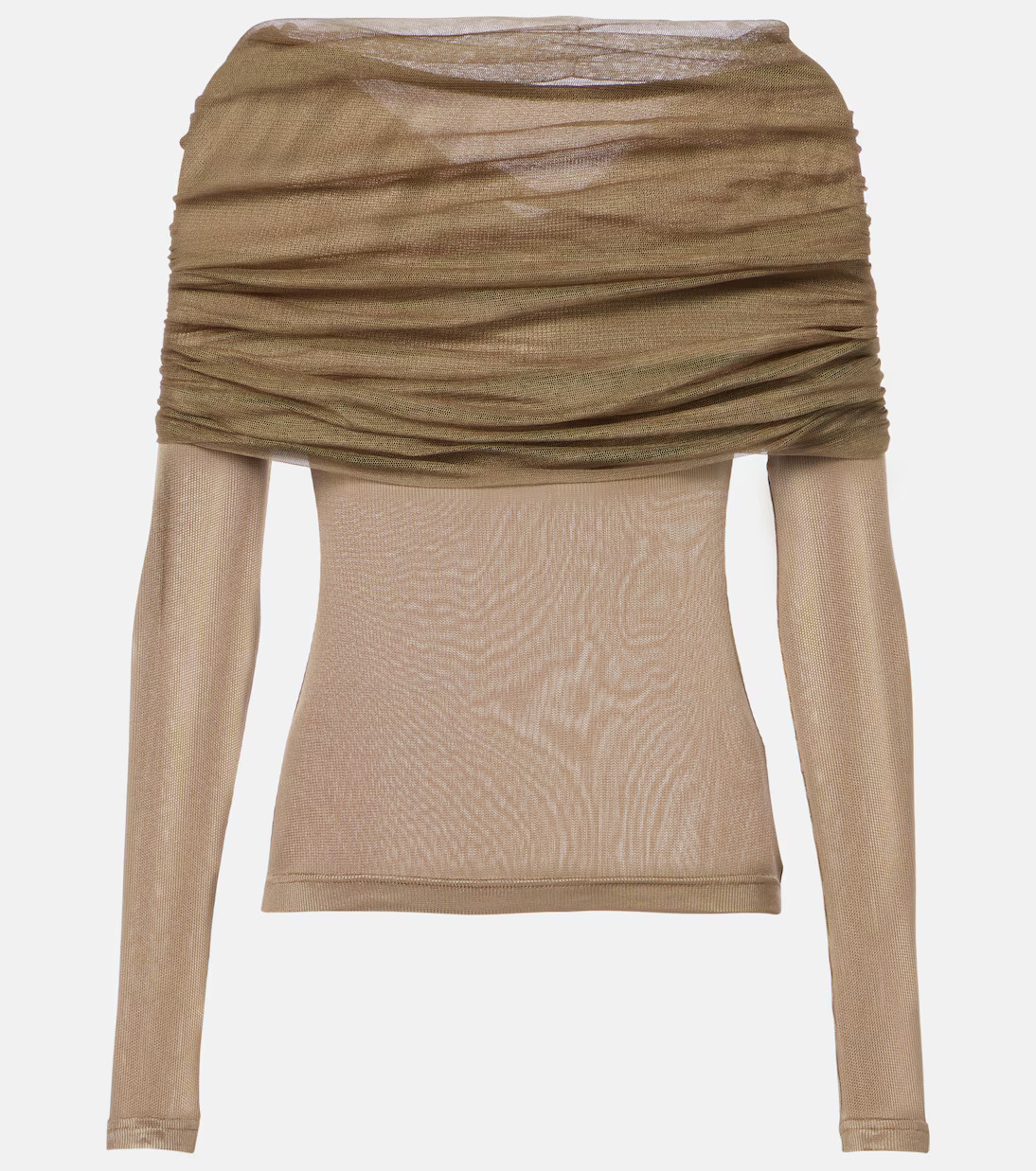Sonora Veiled ruched top | Mytheresa (INTL)