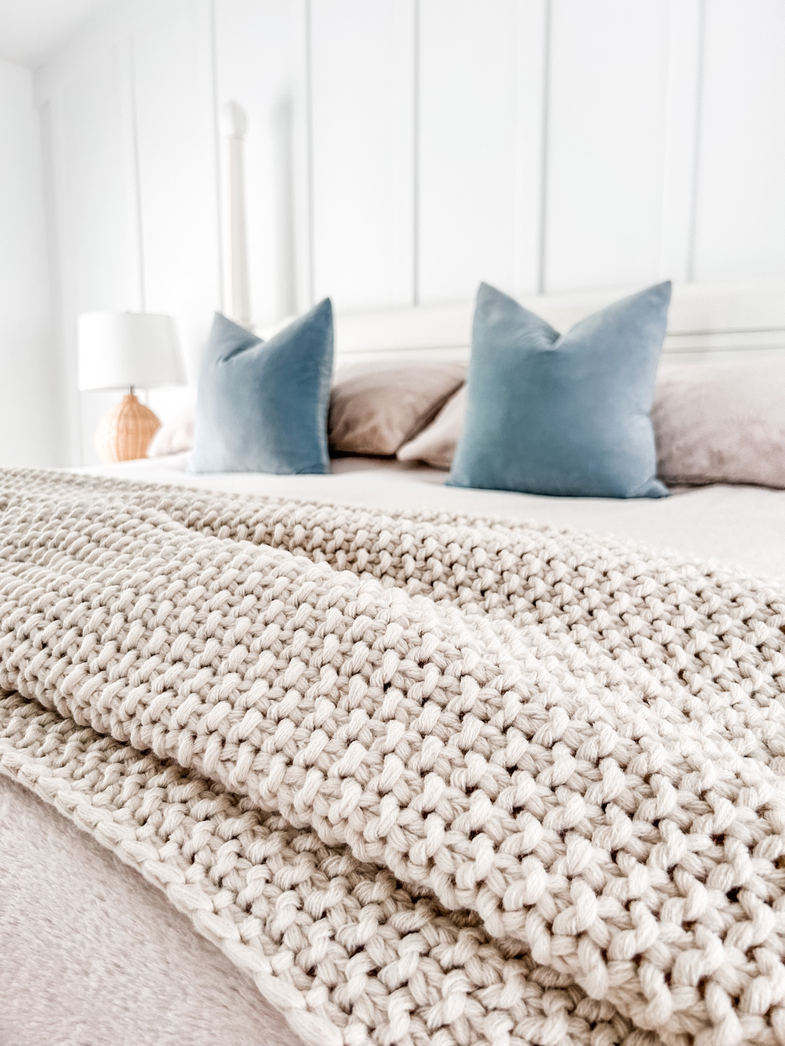 Chunky Knit Bed Blanket Casaluna™ curated on LTK