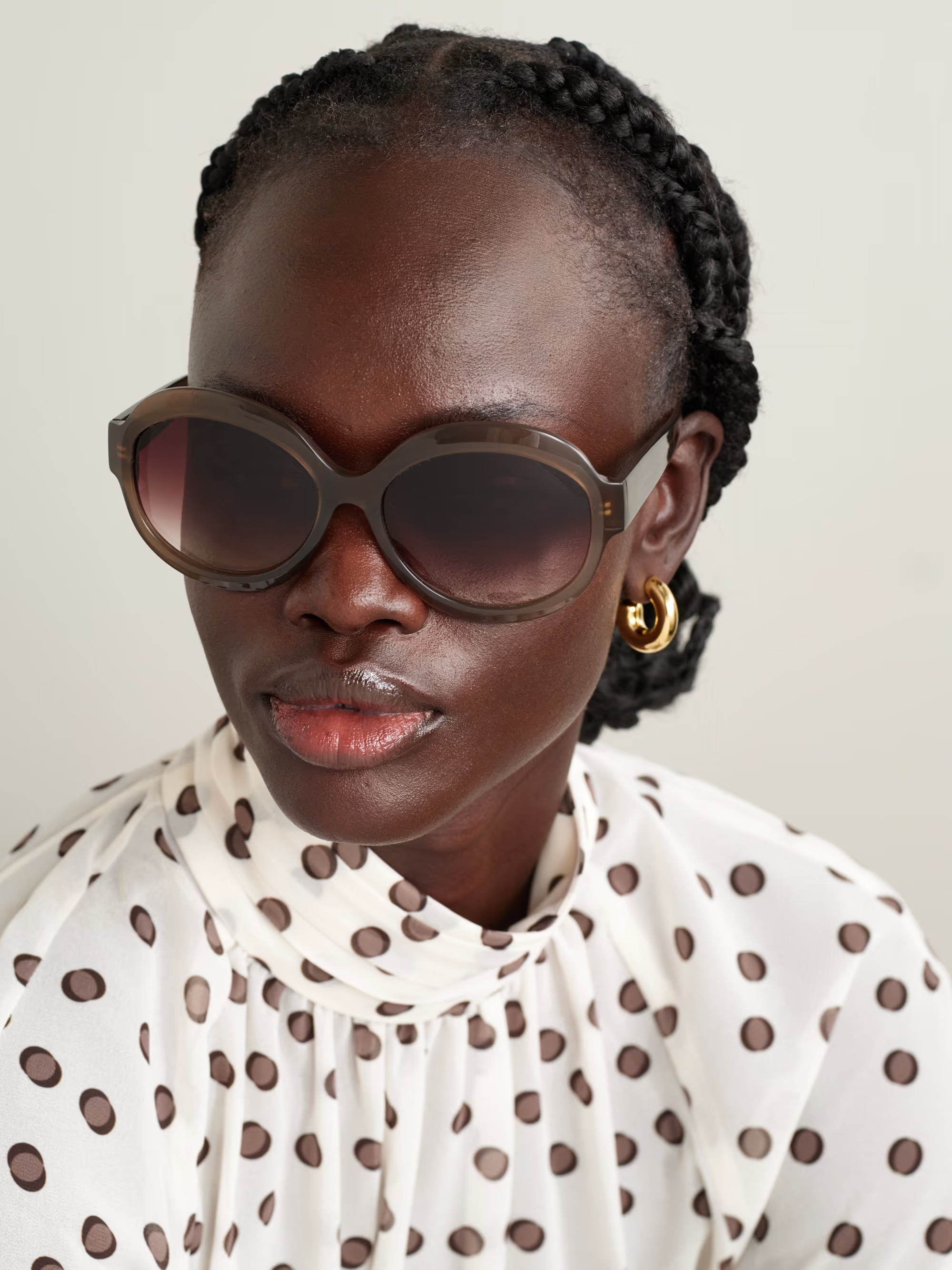 Orleandra round-frame acetate sunglasses - light brown - One Size | NET-A-PORTER (UK & EU)